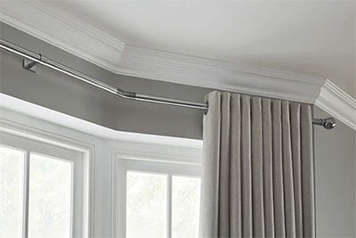 Bay Window Curtain Poles