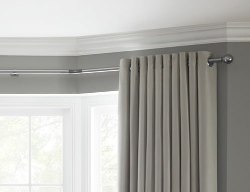 Rolls Neo Eyelet Bay Window Curtain Pole