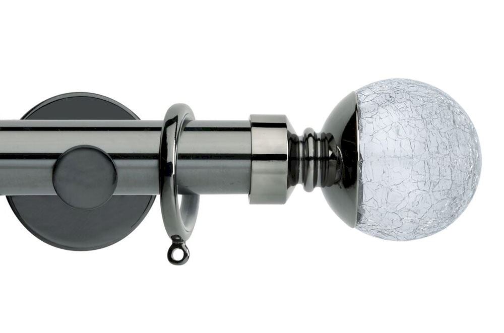 Curtain Poles Crackled Glass Curtain Poles Crackled Glass