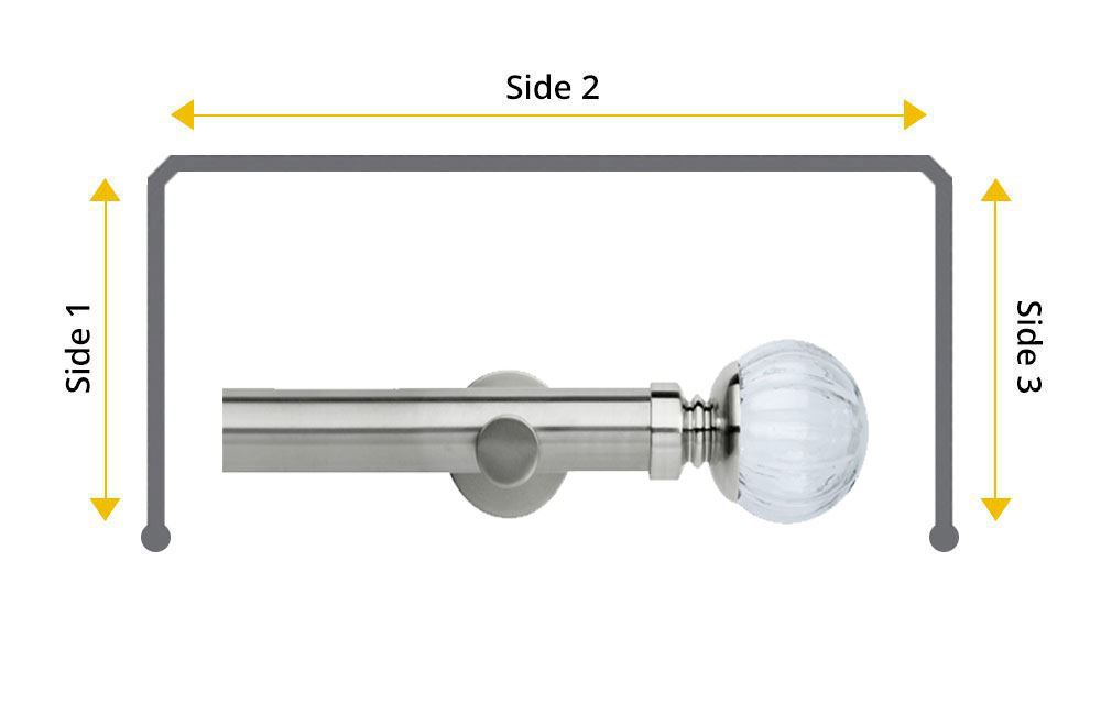 Rolls Neo 35mm Bay Window Eyelet Pole Clear Pumpkin Stainless