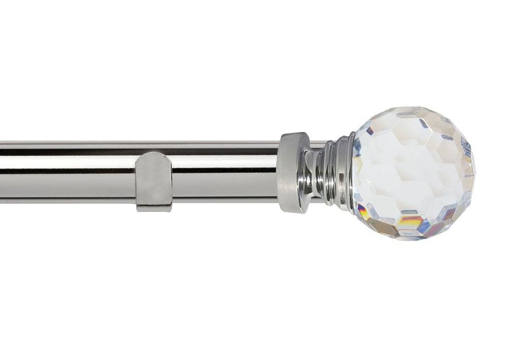 Speedy 35mm Acrylic Ball Eyelet Pole Chrome