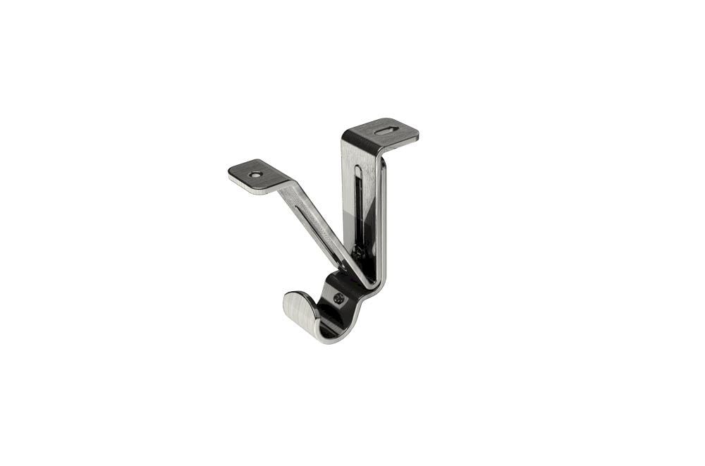 Swish 28mm Top Fix Bracket Satin Steel Curtain Pole Store