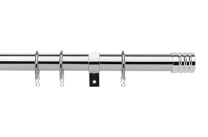 Universal 16 19mm Barrel Chrome Extendable Curtain Pole