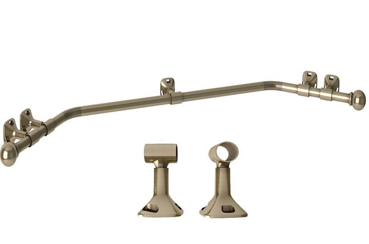 Speedy 28mm Eyelet Bay Window Pole Antique Brass