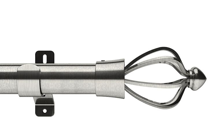 Swish 28mm Design Studio Consort Satin Steel Eyelet Pole