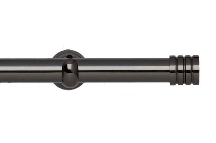 Rolls 28mm Neo Stud Metal Eyelet Pole Black Nickel