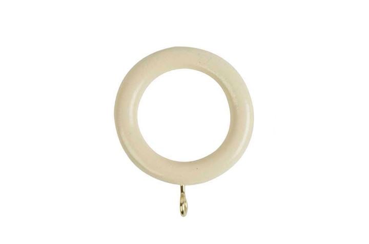 Rolls 28mm Woodline Wooden Rings Cream