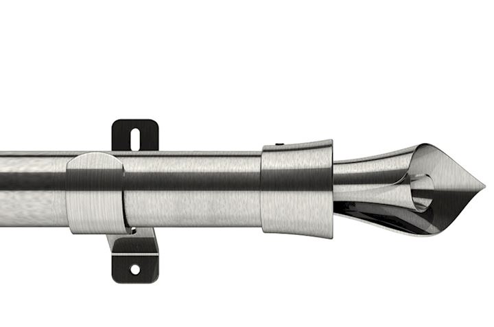 Swish 28mm Design Studio Blossomtime Satin Steel Eyelet Pole