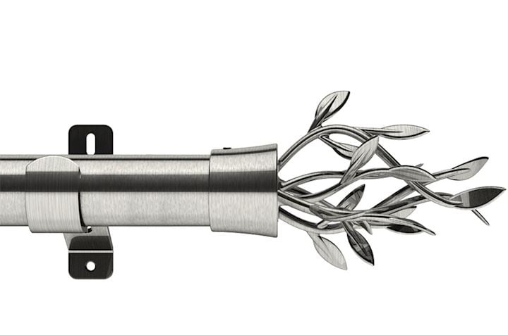 Swish 28mm Design Studio Entwine Satin Steel Eyelet Pole