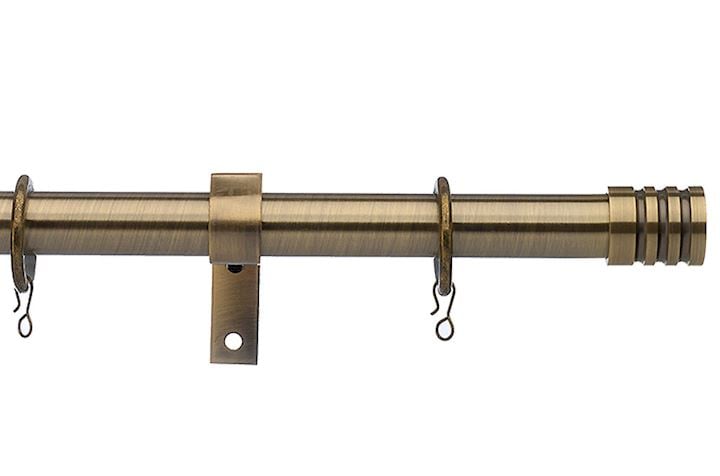 Universal 28mm Barrel Antique Brass Metal Curtain Pole