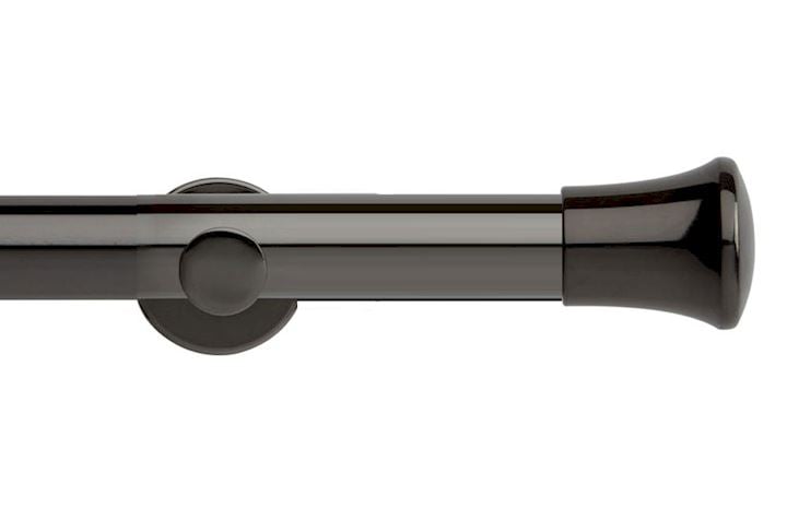 Rolls 35mm Neo Trumpet Metal Eyelet Pole Black Nickel