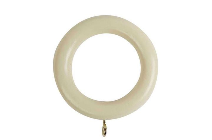 Rolls 35mm Woodline Wooden Rings Cream