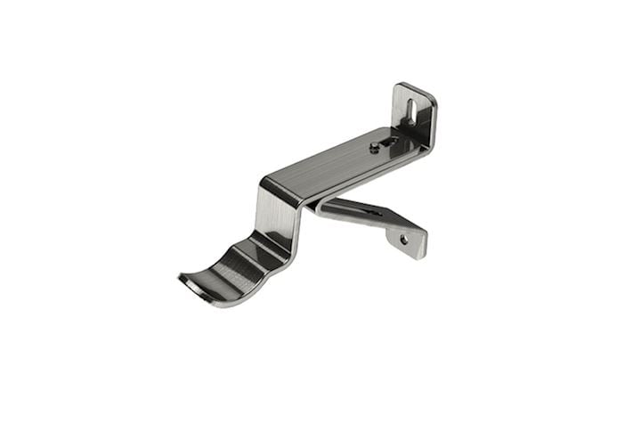 Swish 35mm Wall Fixed Passing Bracket Satin Steel
