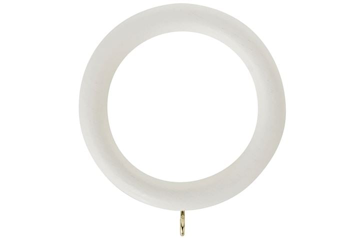 Rolls Honister 50mm Wooden Rings Linen White