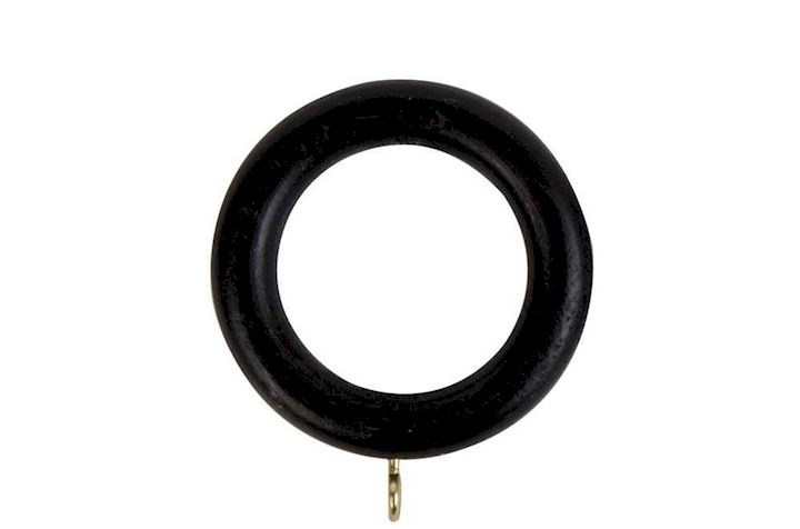 Rolls 50mm Woodline Wooden Rings Black