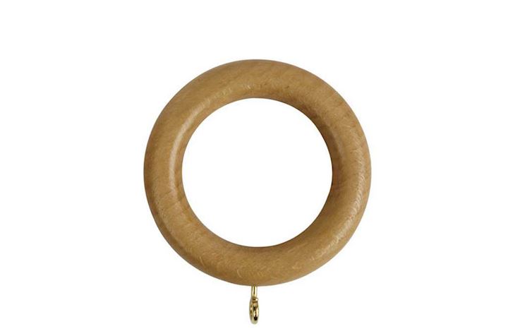 Rolls 50mm Woodline Wooden Rings Light Oak