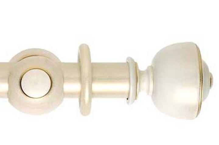 Rolls 55mm Museum Asher Wooden Curtain Pole Cream Gold Wash