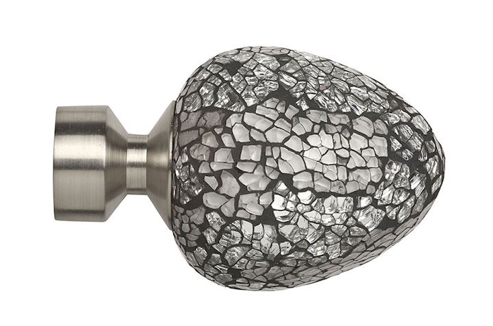 Speedy 35mm Alexia Mirror Finial Satin Silver