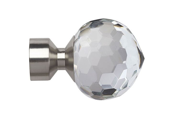 Speedy Bella 28mm Satin Silver Finial