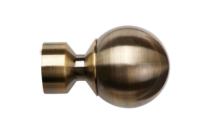 Speedy 28mm Ball Finial Antique Brass