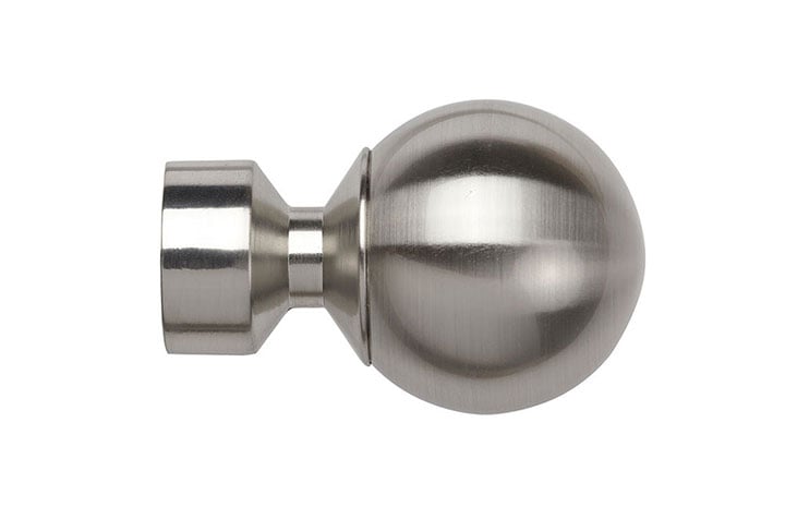 Speedy Sphere 28mm Satin Silver Finial