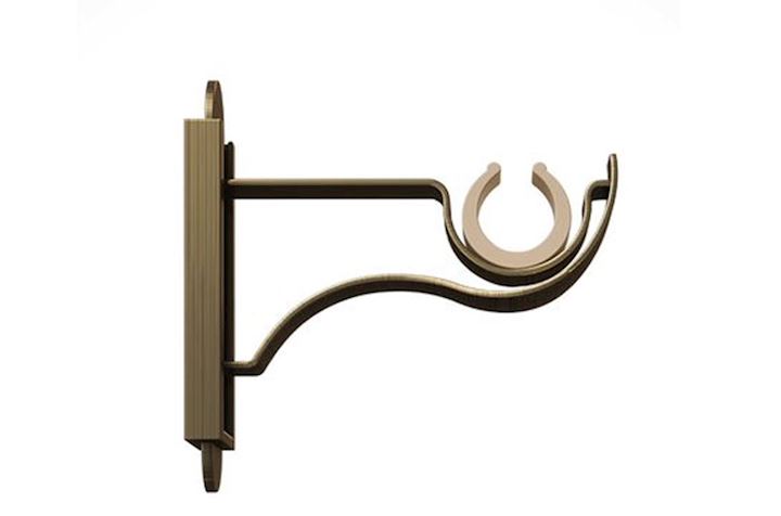 Rothley Eclipse 25/28mm Klick Fit Bracket Antique Brass