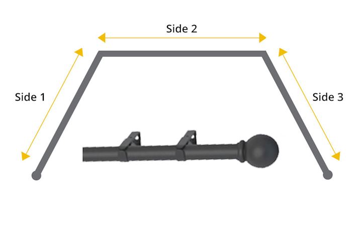 Speedy 28mm Eyelet Bay Window Pole Black
