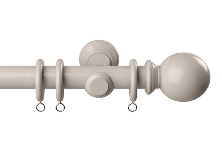 Speedy Woodland 28mm Grey Wooden Curtain Pole