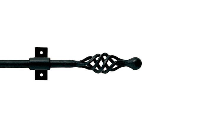 Artisan 12mm Mini Cage Black Wrought Iron Curtain Pole