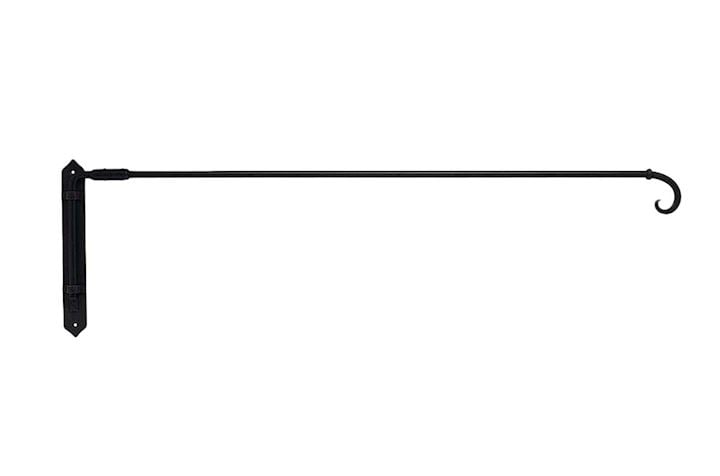 Artisan 12mm Curl Black Wrought Iron Portiere Rod