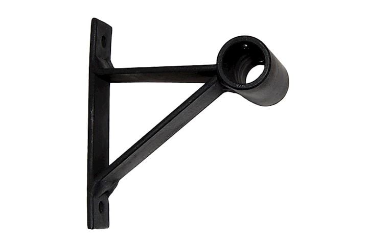 Artisan 16mm Black Wrought Iron Curtain Pole Bracket