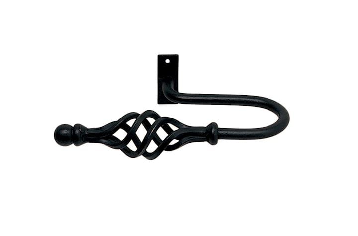 Artisan Cage Black Wrought Iron Curtain Holdback