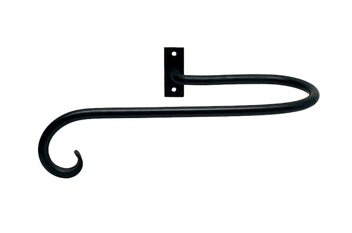Artisan Curl Black Wrought Iron Curtain Holdback