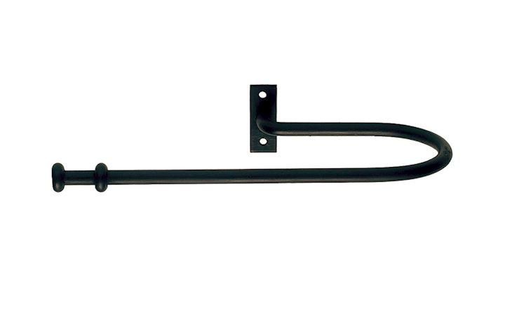 Artisan Stopper Black Wrought Iron Curtain Holdback