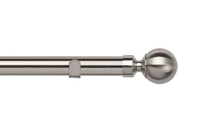 Speedy 28mm Ball Satin Silver Eyelet Pole