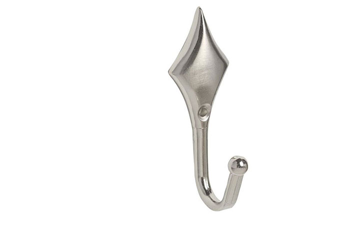 Speedy Diamond Satin Silver Tie Back Hooks