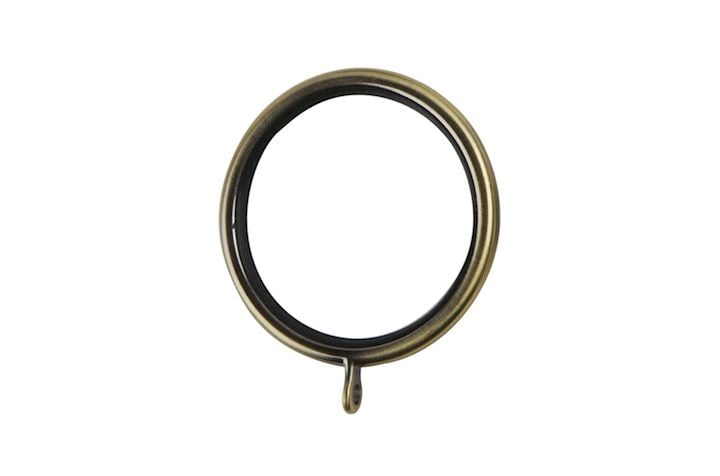 Rolls Galleria 35mm Burnished Brass Lined Curtain Pole Rings