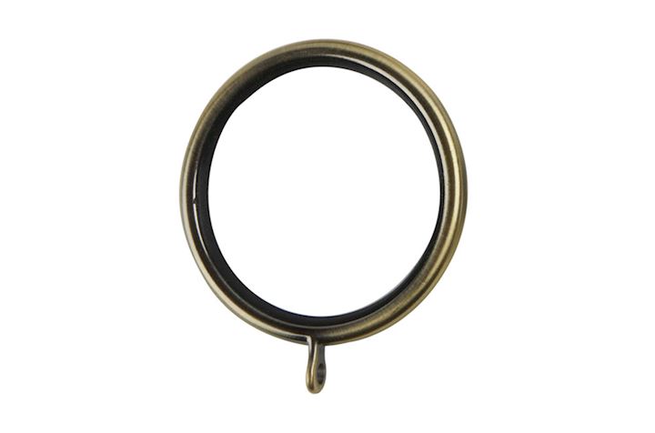 Rolls Galleria 50mm Burnished Brass Lined Curtain Pole Rings