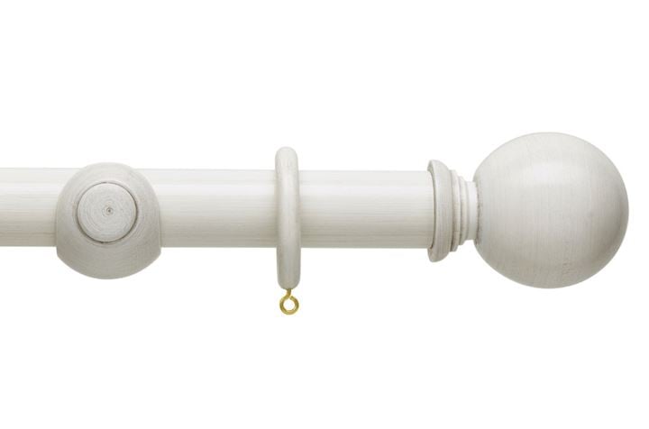 Hallis 45mm Origins Ball Chalk Stone Wooden Curtain Pole