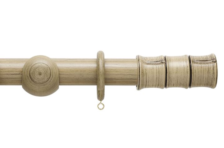 Hallis 35mm Origins Bamboo Quarry Stone, Bamboo Curtain Rods