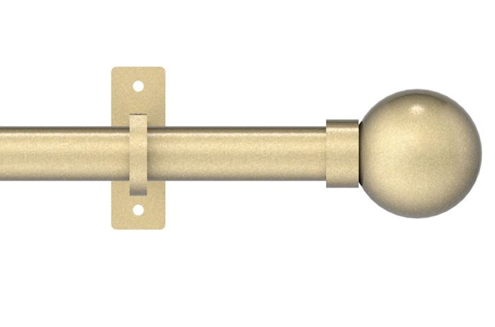 Hallis Arc 25mm Soft Brass Ball Eyelet Pole