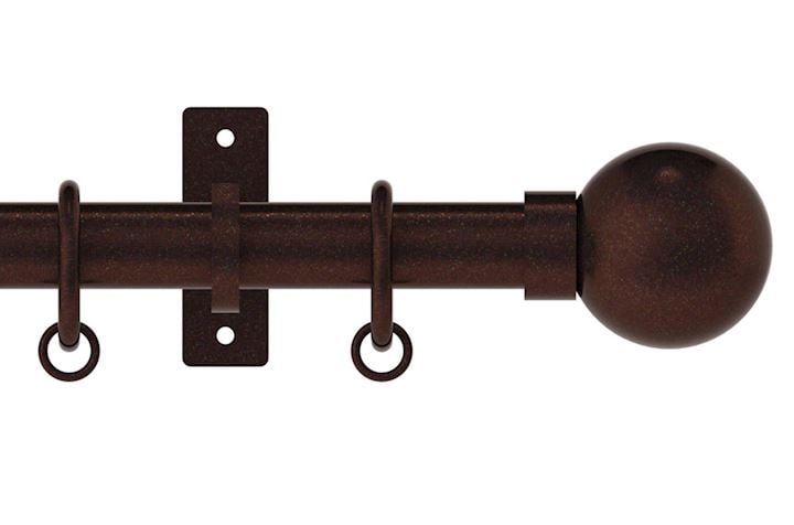 Hallis Arc 25mm Bronze Ball Curtain Pole