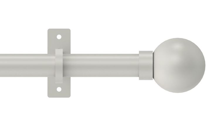 Hallis Arc 25mm Warm Grey Ball Eyelet Pole