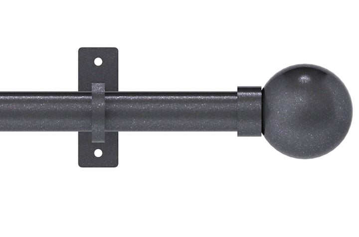 Hallis Arc 25mm Gunmetal Ball Eyelet Pole