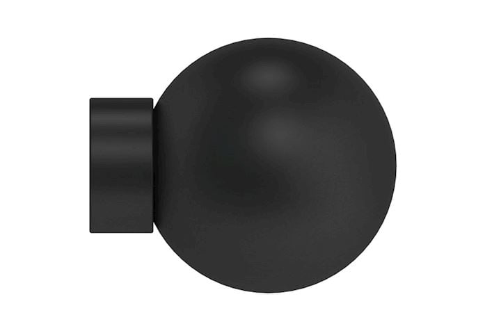 Hallis Arc 25mm Black Ball Finial