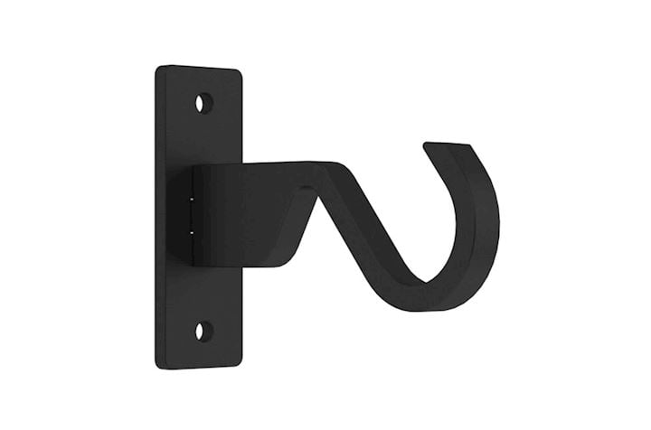 Hallis Arc 25mm Black Bracket