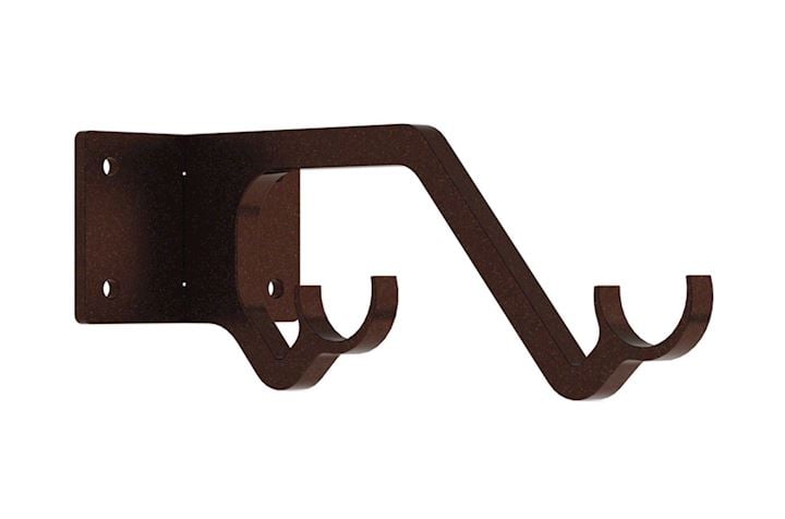 Hallis Arc 25mm Bronze Double Passing Bracket