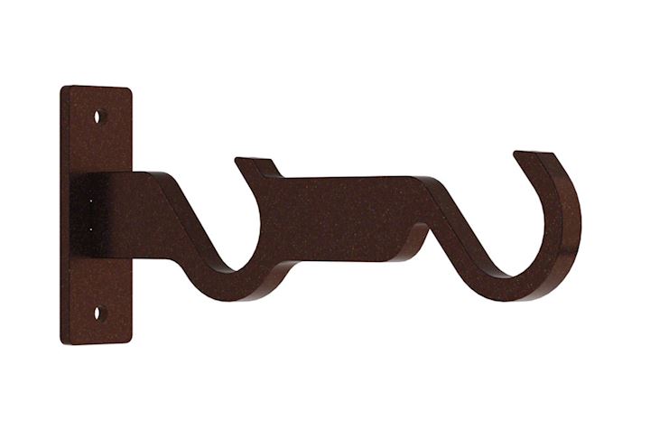 Hallis Arc 25mm Bronze Double Bracket