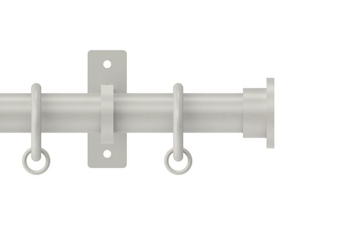 Hallis Arc 25mm Warm Grey Disc Curtain Pole