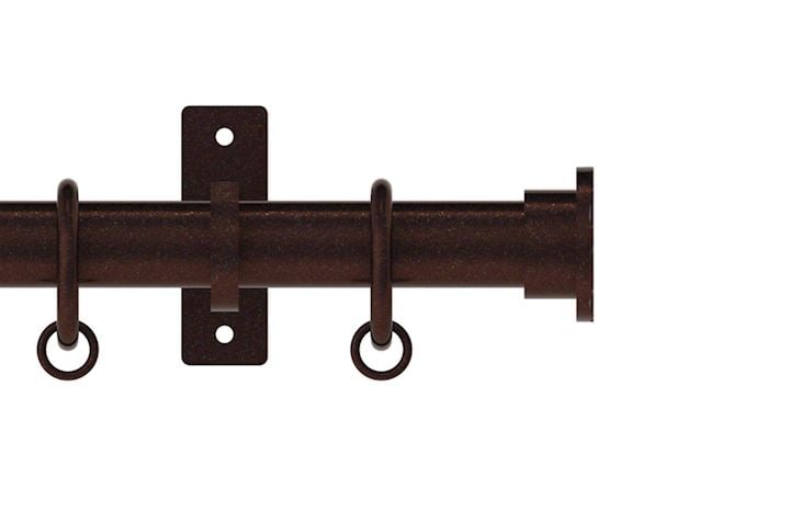 Hallis Arc 25mm Bronze Hammered Curtain Pole